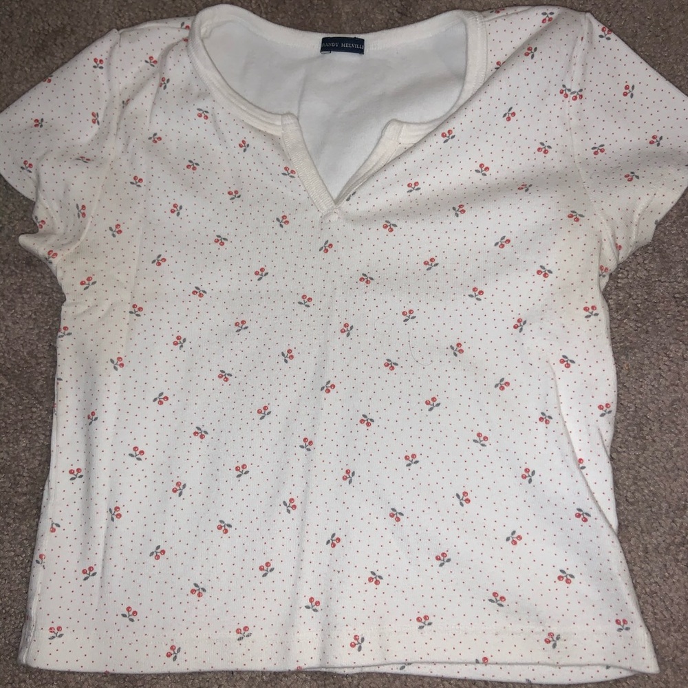 Brandy Melville cropped short sleeve tee